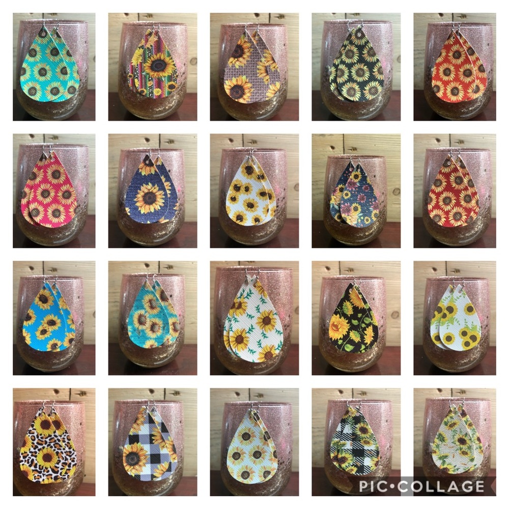 sunflower earrings bundle